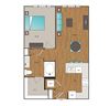 Main Street Flats Apartments 1x1 K Floor Plan Main Street Flats Apartments 1x1 K Floor Plan